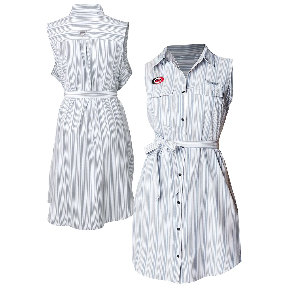 Women's Columbia Light Blue Carolina Hurricanes Sun Drifter Woven Dress
