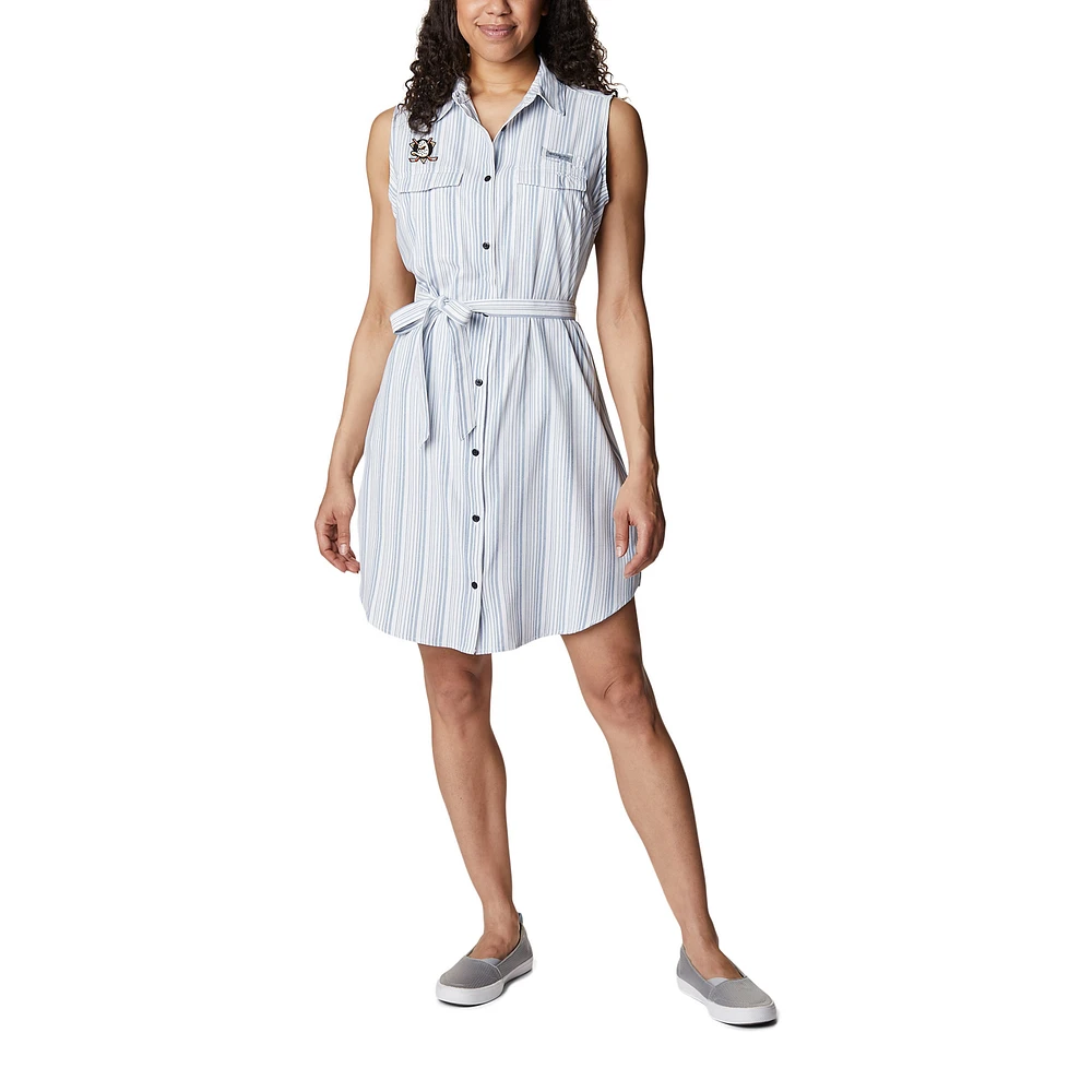 Women's Columbia Light Blue Anaheim Ducks Sun Drifter Woven Dress