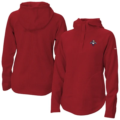 Women's Columbia Florida Panthers Sweater Weather Quarter-Snap Hoodie