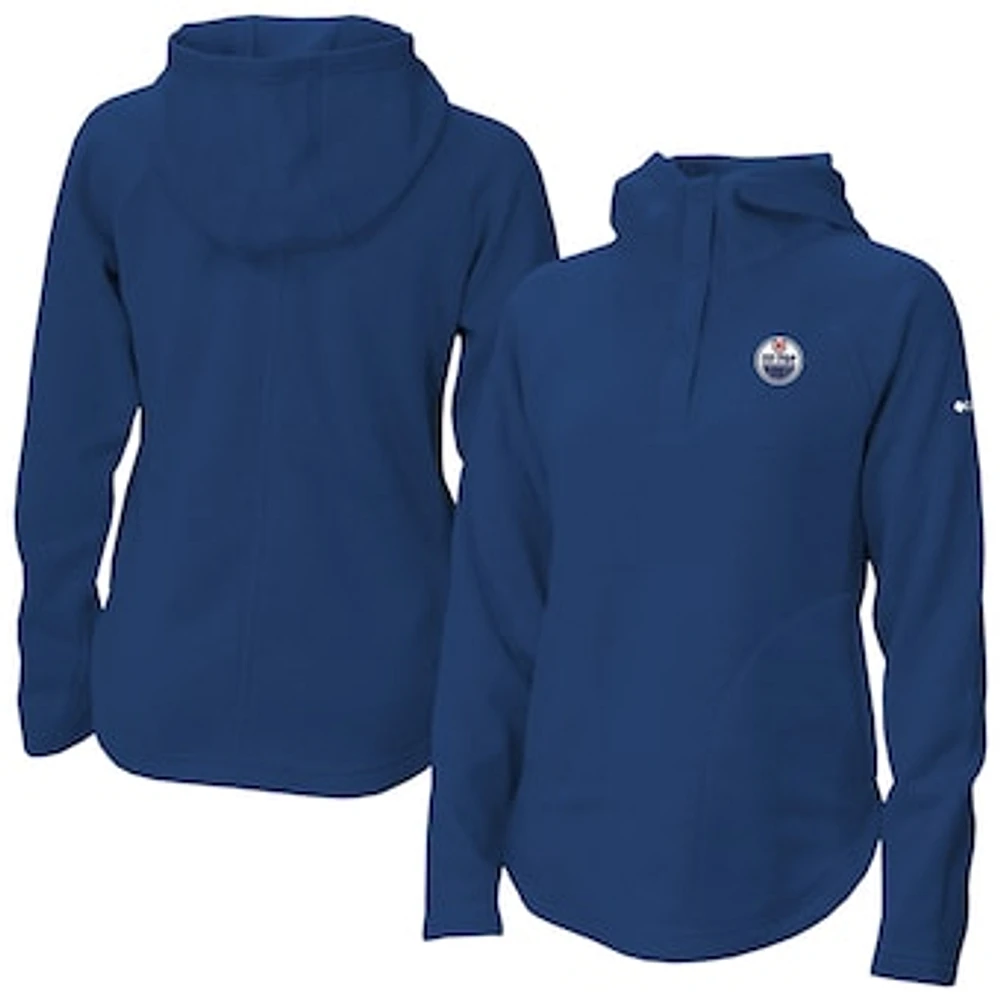 Women's Columbia Edmonton Oilers Sweater Weather Quarter-Snap Hoodie