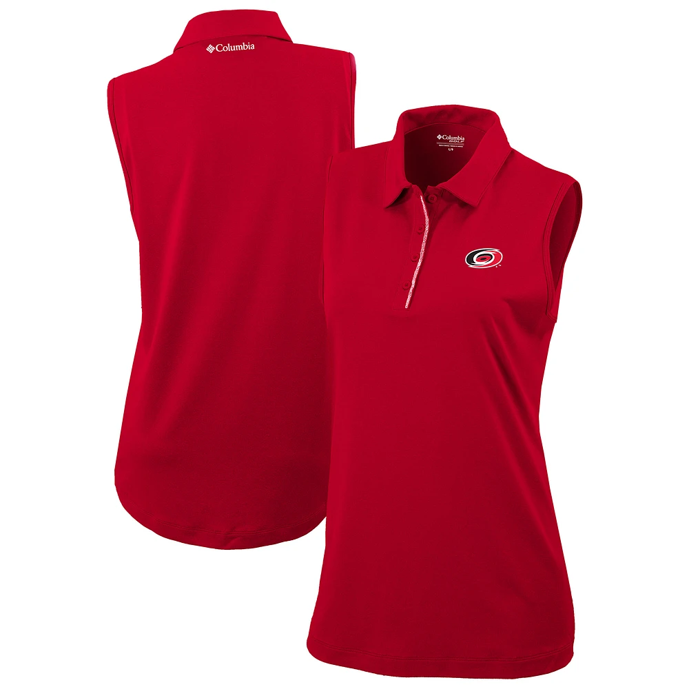 Women's Columbia Red Carolina Hurricanes Tend the Ball Omni-Wick Tank Top