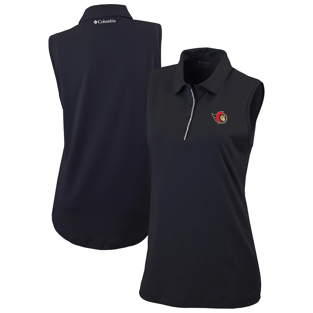 Women's Columbia Black Ottawa Senators Tend the Ball Omni-Wick Tank Top