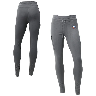 Women's Columbia Gray New York Islanders Trek Omni-Wick Leggings