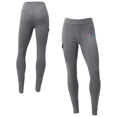Women's Columbia Gray Columbus Blue Jackets Trek Omni-Wick Leggings