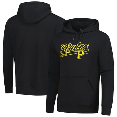 Men's Levelwear Black Pittsburgh Pirates Podium Fleece Pullover Hoodie