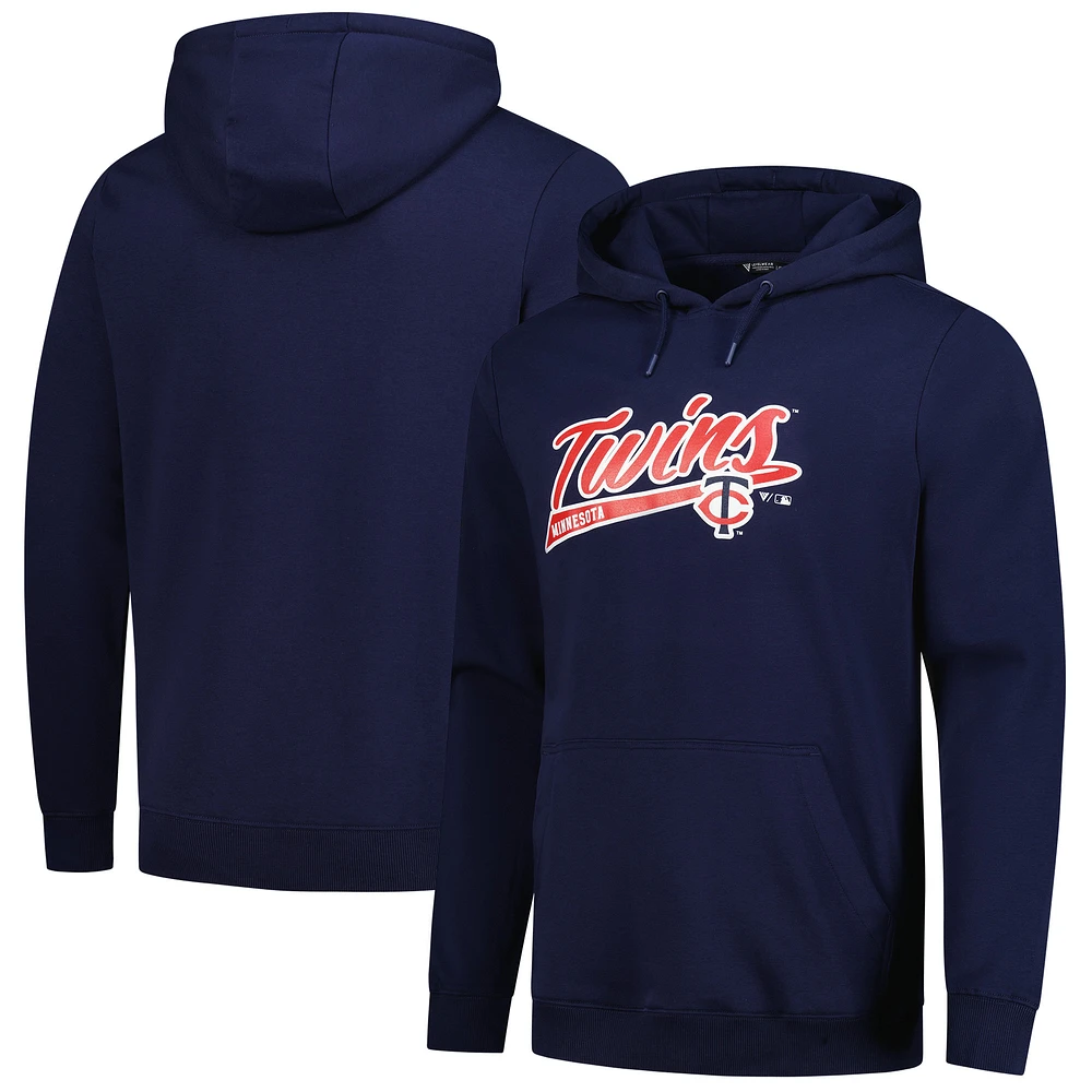 Men's Levelwear Navy Minnesota Twins Podium Fleece Pullover Hoodie