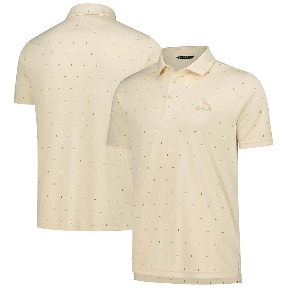 Men's Levelwear Cream St. Louis Cardinals Vision Polo