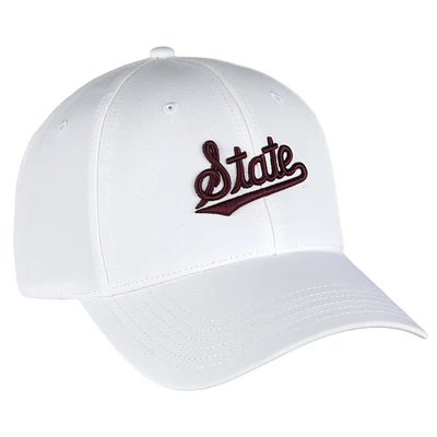 Men's Ahead White Mississippi State Bulldogs Stratus AeroSphere Adjustable Hat