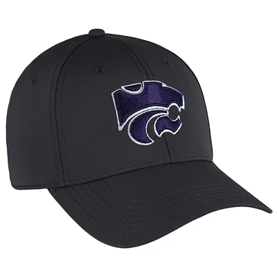 Men's Ahead Graphite Kansas State Wildcats Stratus AeroSphere Adjustable Hat