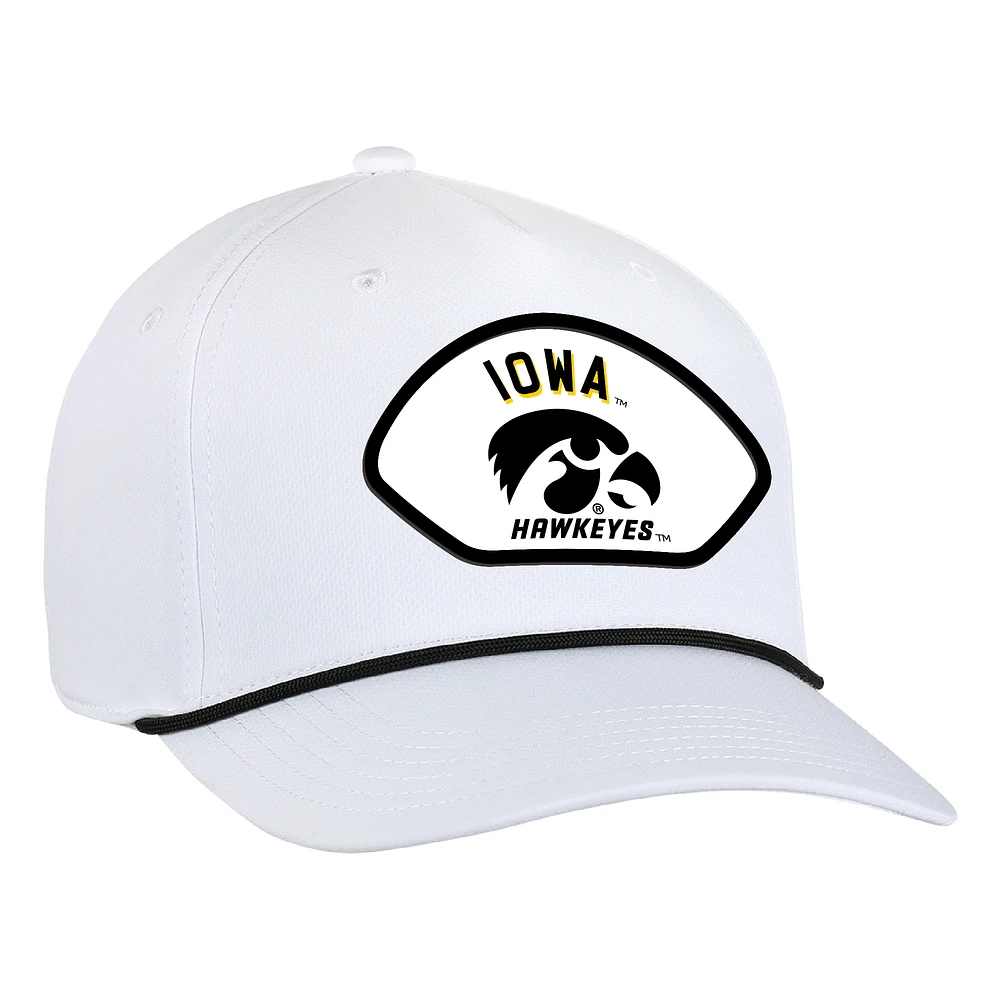 Men's Ahead White Iowa Hawkeyes Alto Rope Adjustable Hat