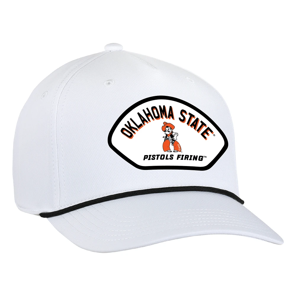 Men's Ahead White Oklahoma State Cowboys Alto Rope Adjustable Hat