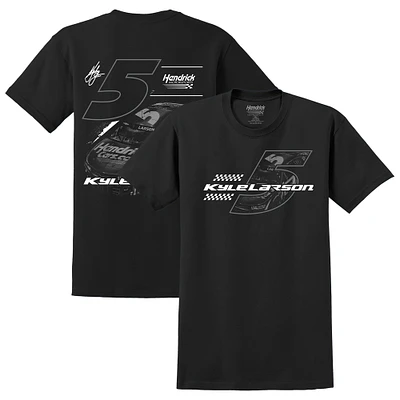 Men's Hendrick Motorsports Team Collection Black Kyle Larson Tonal Tri-Blend T-Shirt