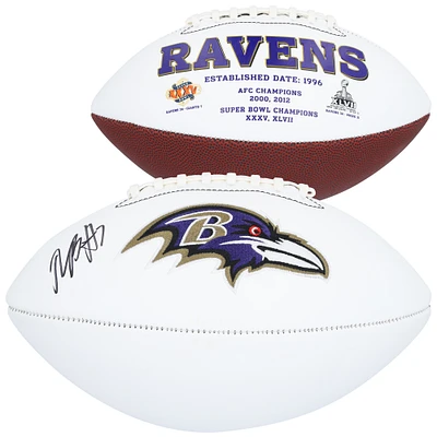 Rashod Bateman Baltimore Ravens Autographed Jardin White Panel Football