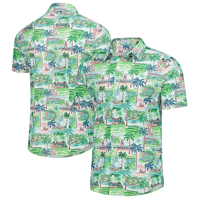 Men's Smith & Quinn Green 2025 Cognizant Classic Signature Print Boatyard Button-Down Shirt