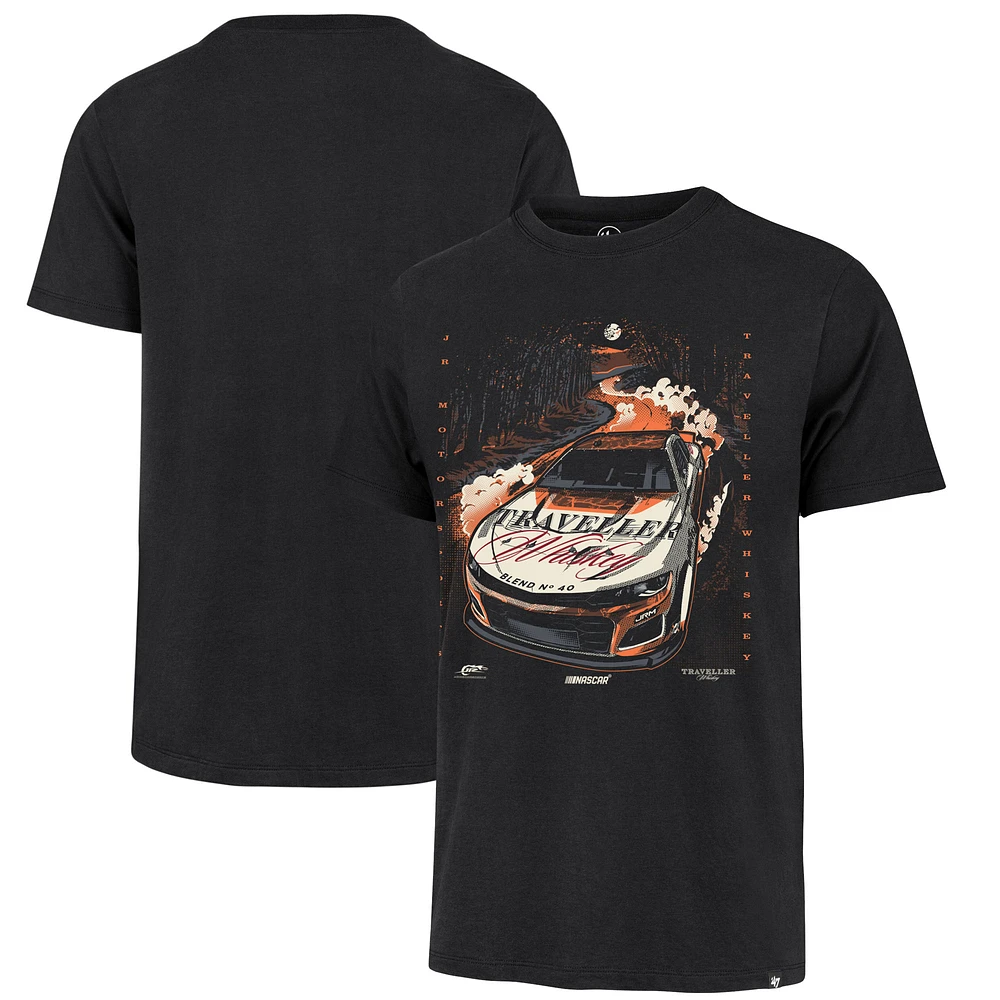 Men's '47 Black Justin Allgaier Traveller Whiskey Car T-Shirt