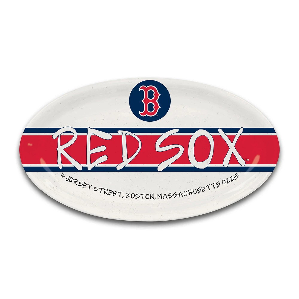 Boston Red Sox Oval Serving Dish