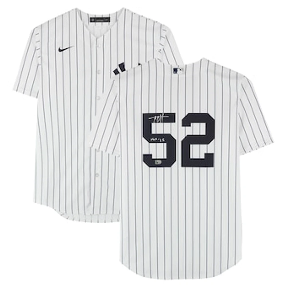 CC Sabathia New York Yankees Autographed Nike White Replica Jersey with "HOF 25" Inscription