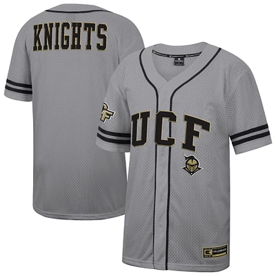 Men's Colosseum Gray UCF Knights Free Spirited Baseball Jersey