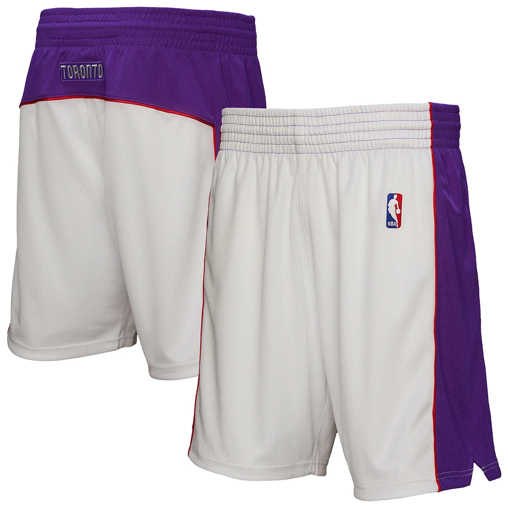 Men's Mitchell & Ness White Toronto Raptors Authentic Shorts