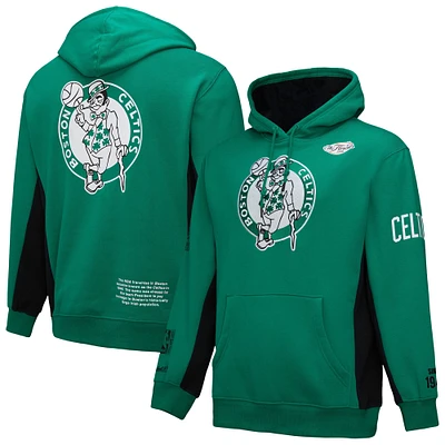 Men's Mitchell & Ness Kelly Green Boston Celtics Hardwood Classics Team Origins Fleece Pullover Hoodie