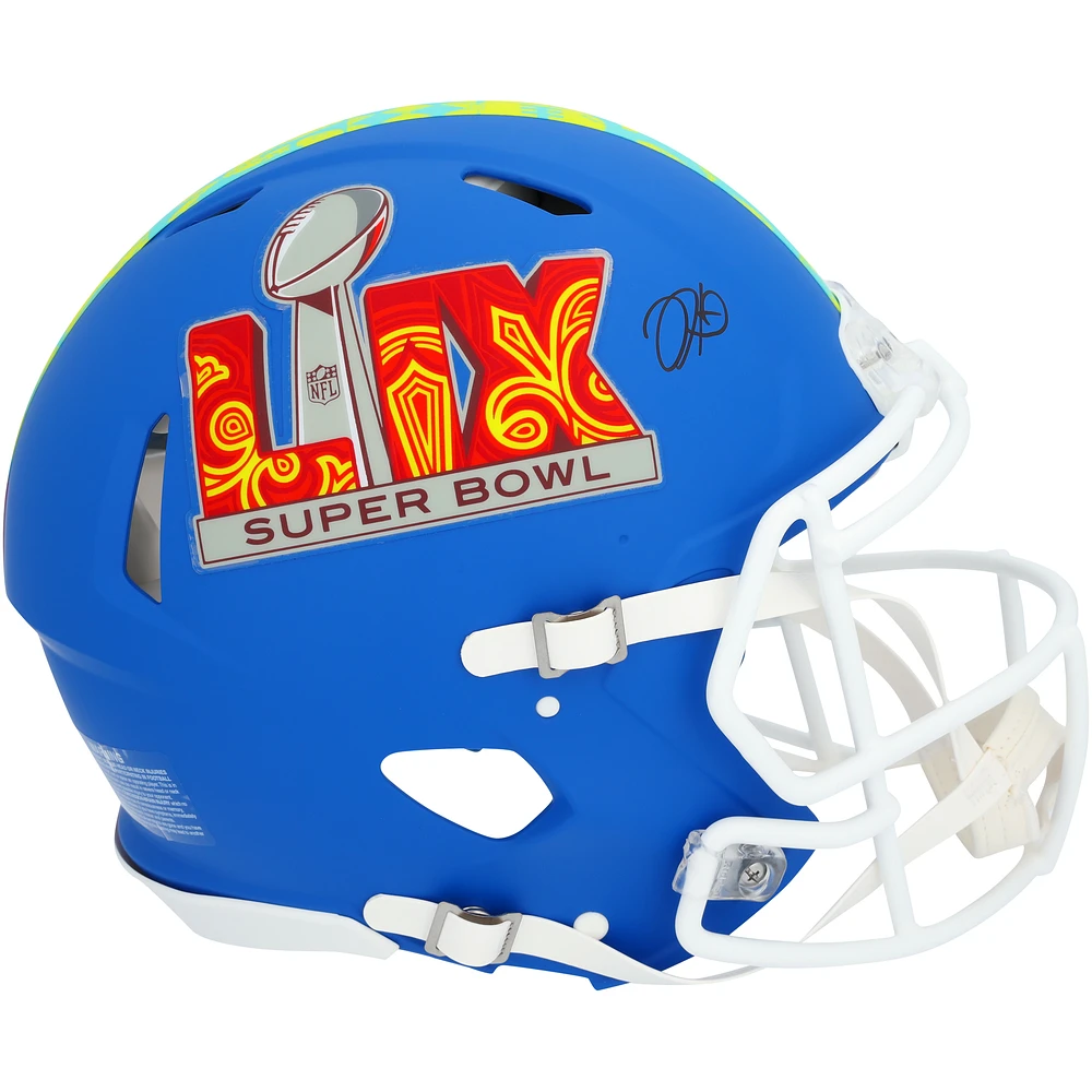Jalen Hurts Philadelphia Eagles Autographed Super Bowl LIX Riddell Speed Authentic Helmet
