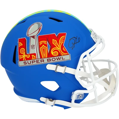 Jalen Hurts Philadelphia Eagles Autographed Super Bowl LIX Riddell Speed Replica Helmet