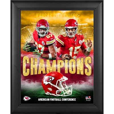 Kansas City Chiefs Framed 13" x 16" 2024 AFC Champions Collage