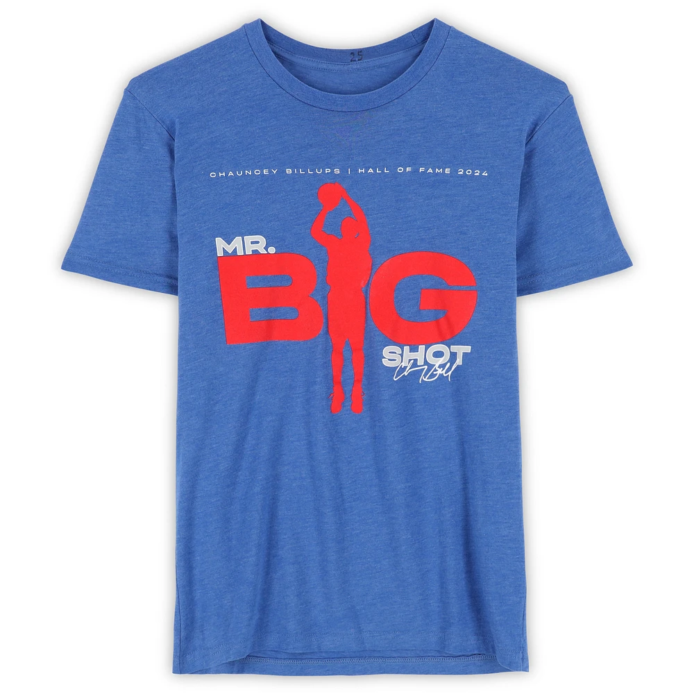 Detroit Pistons Team-Issued Blue "Mr. Big Shot" T-Shirt from the 2024-25 NBA Season