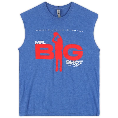 Detroit Pistons Team-Issued Blue "Mr. Big Shot" Sleeveless Shirt from the 2024-25 NBA Season