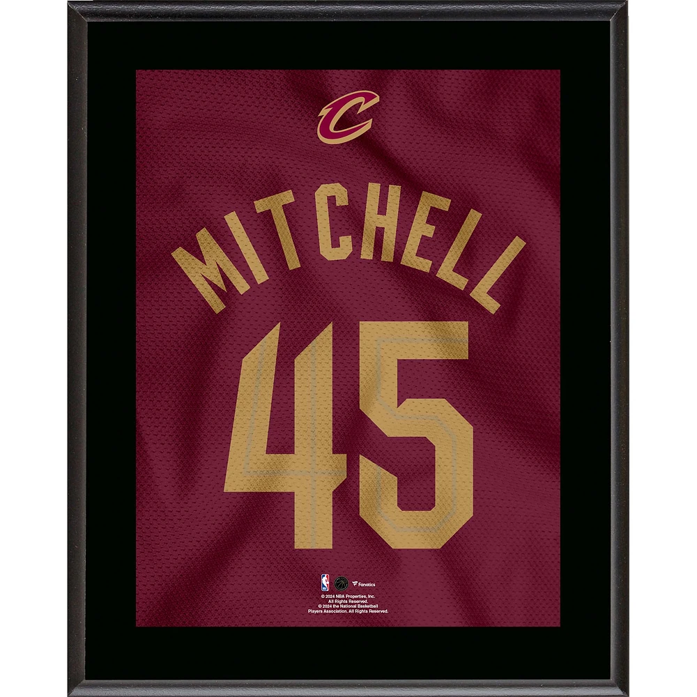 Donovan Mitchell Cleveland Cavaliers 10.5" x 13" Jersey Number Sublimated Player Plaque