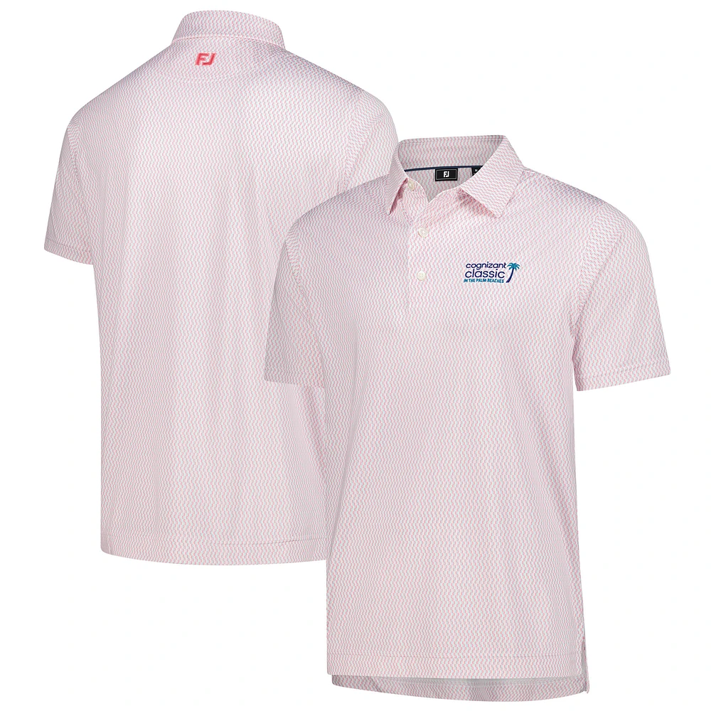 Men's FootJoy Pink 2025 Cognizant Classic ProDry Wiggle Print Lisle Polo