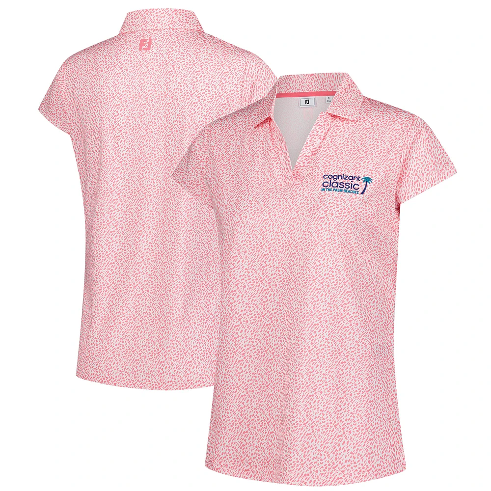 Women's FootJoy Pink Cognizant Classic Cap Sleeve Polo