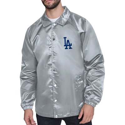 Men's Starter Los Angeles Dodgers Retro Logo Raglan Coaches Full-Snap Jacket
