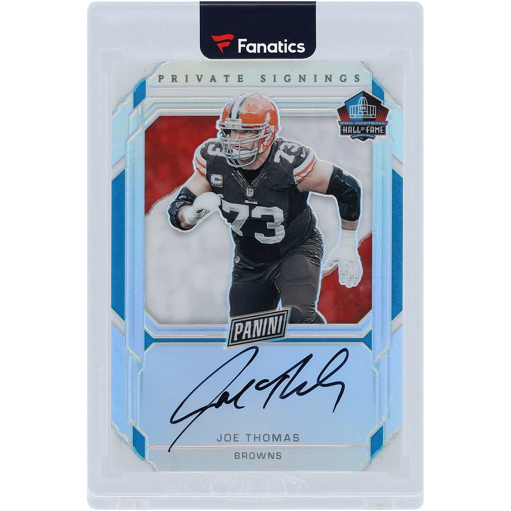 Joe Thomas Cleveland Browns Autographed 2023 Panini Hall Of Fame Signatures #JT #18/25 Card