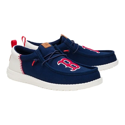 Men's Hey Dude Navy Boston Red Sox Wally Casual Shoes