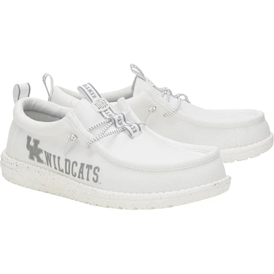 Men's Hey Dude White Kentucky Wildcats Wally Casual Shoes