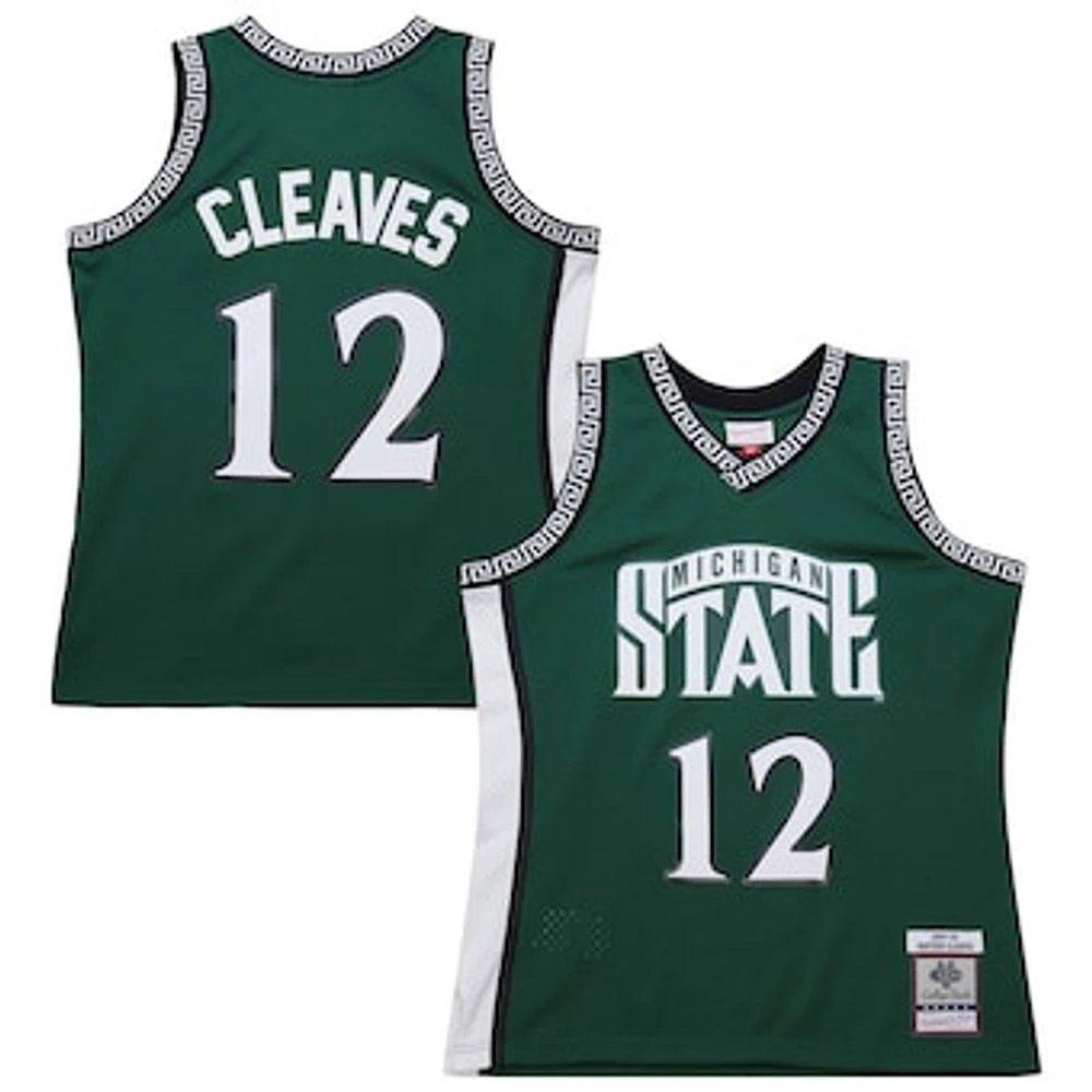 Men's Mitchell & Ness Mateen Cleaves Green Michigan State Spartans 1999/00 Swingman Jersey