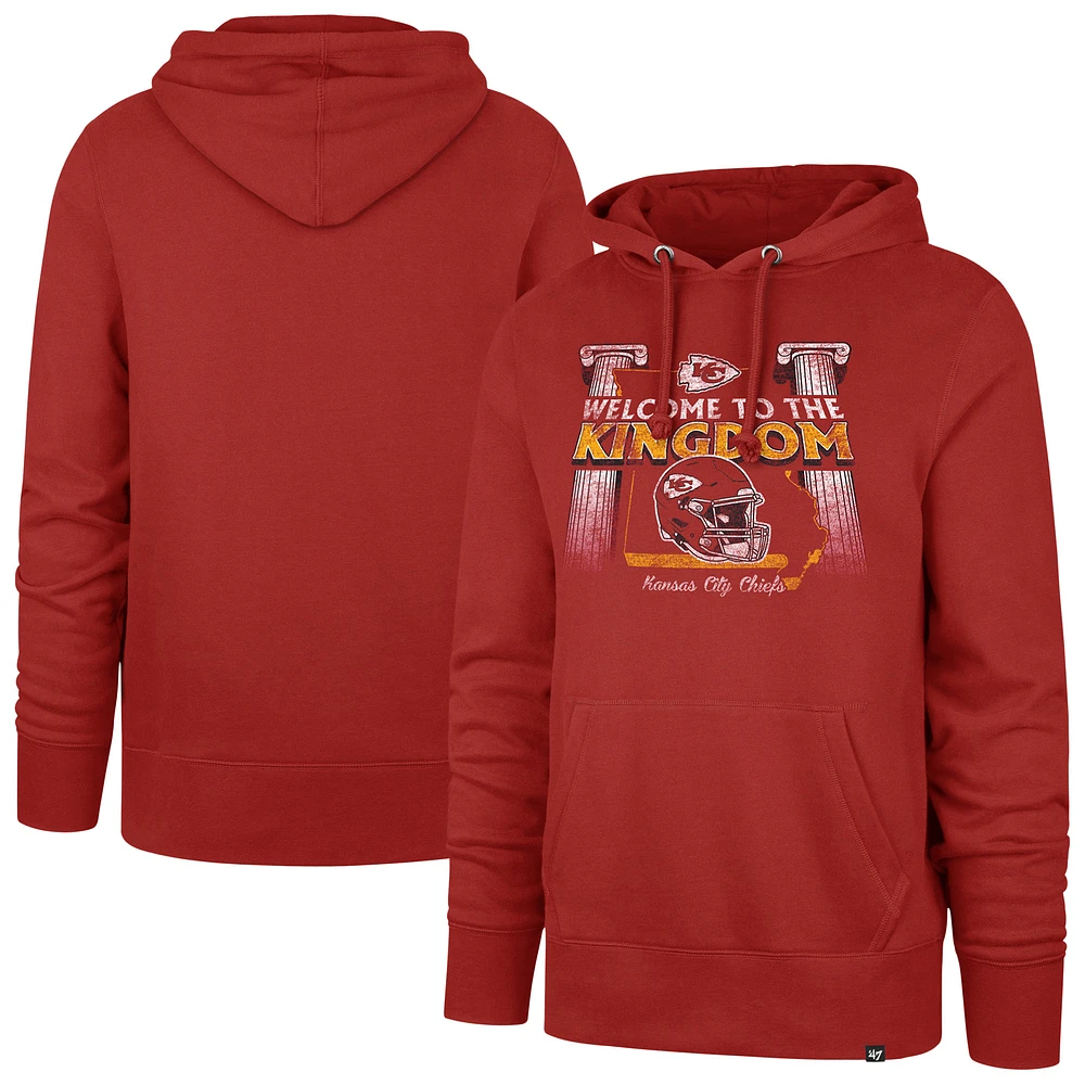 Men's '47 Red Kansas City Chiefs Regional Headline Pullover Hoodie