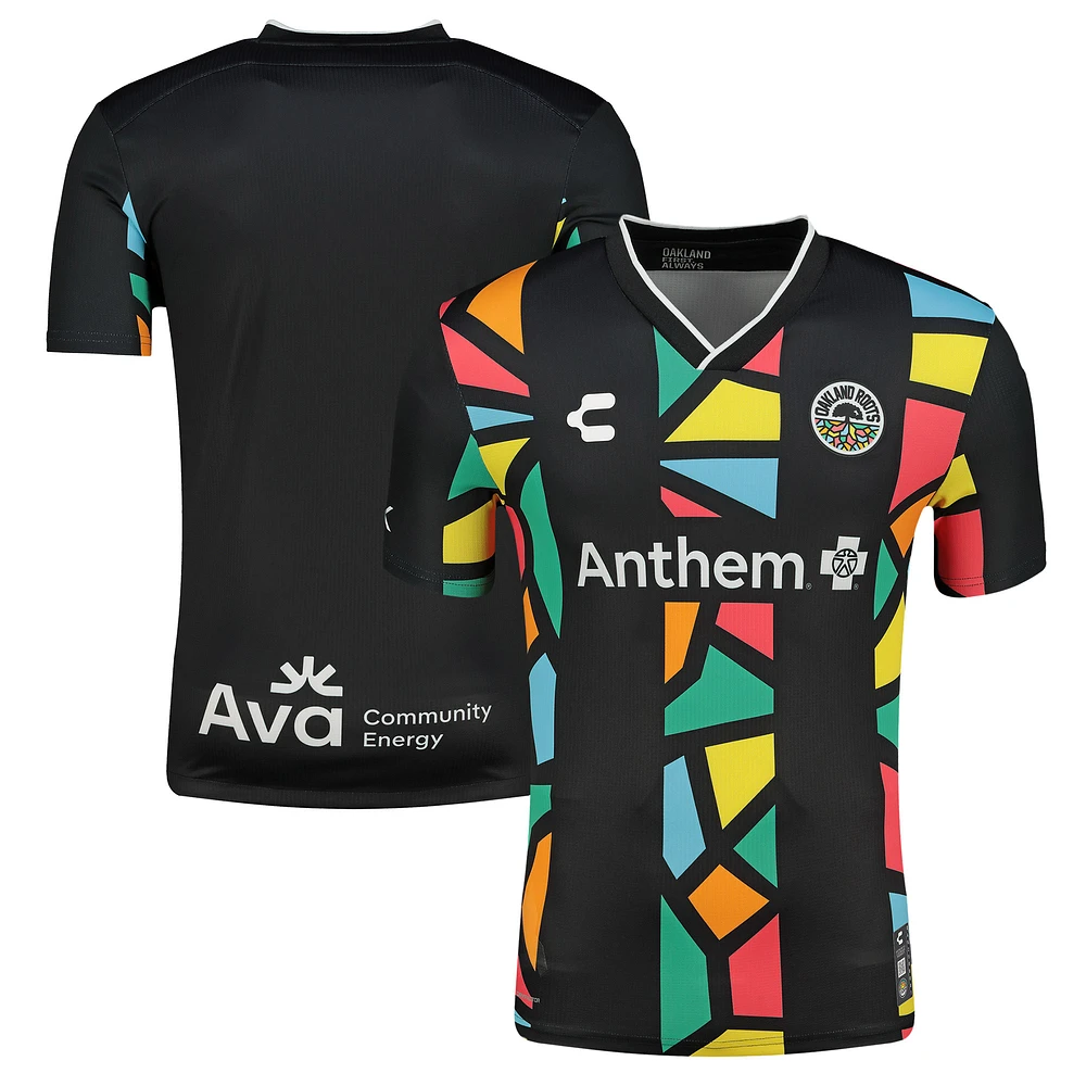 Men's Charly Black Oakland Roots SC 2025 Home Authentic Jersey