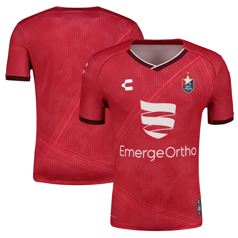 Men's Charly Red North Carolina FC 2025 Away Authentic Jersey