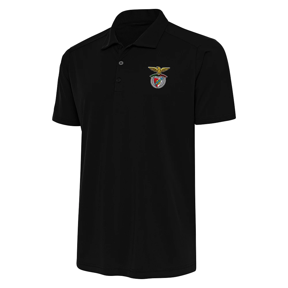 Men's Antigua Black Benfica Statement Polo
