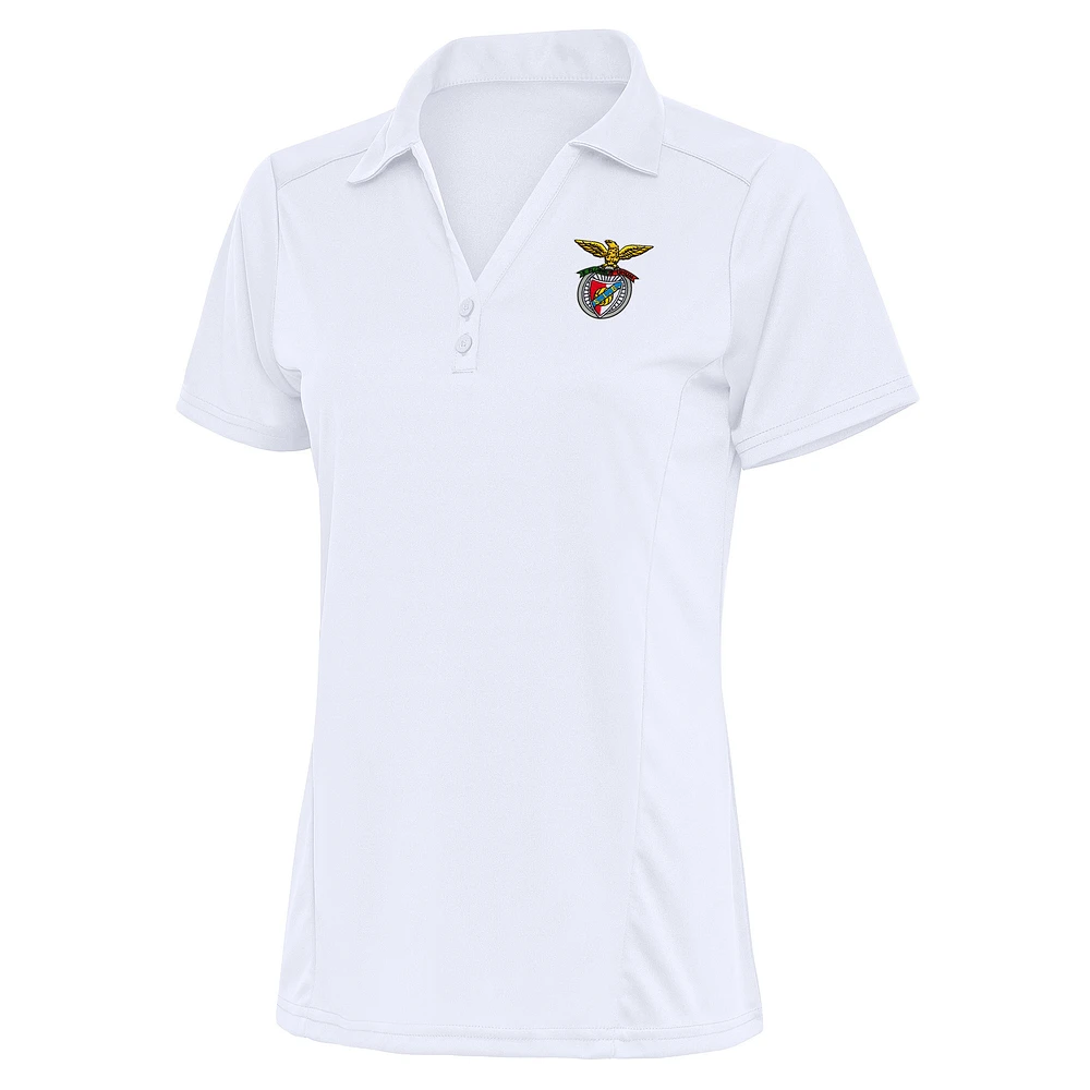 Women's Antigua White Benfica Statement Polo