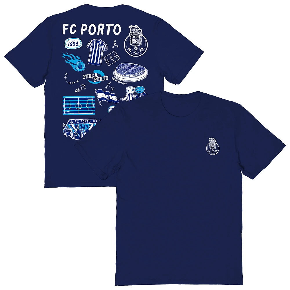 Women's Vive La Fete Navy FC Porto Impressions Artwork T-Shirt
