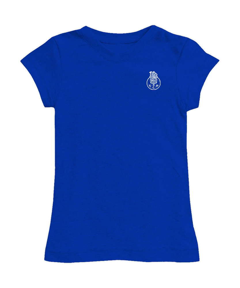 Girls Toddler Vive La Fete Navy FC Porto Color Badge Fitted T-Shirt