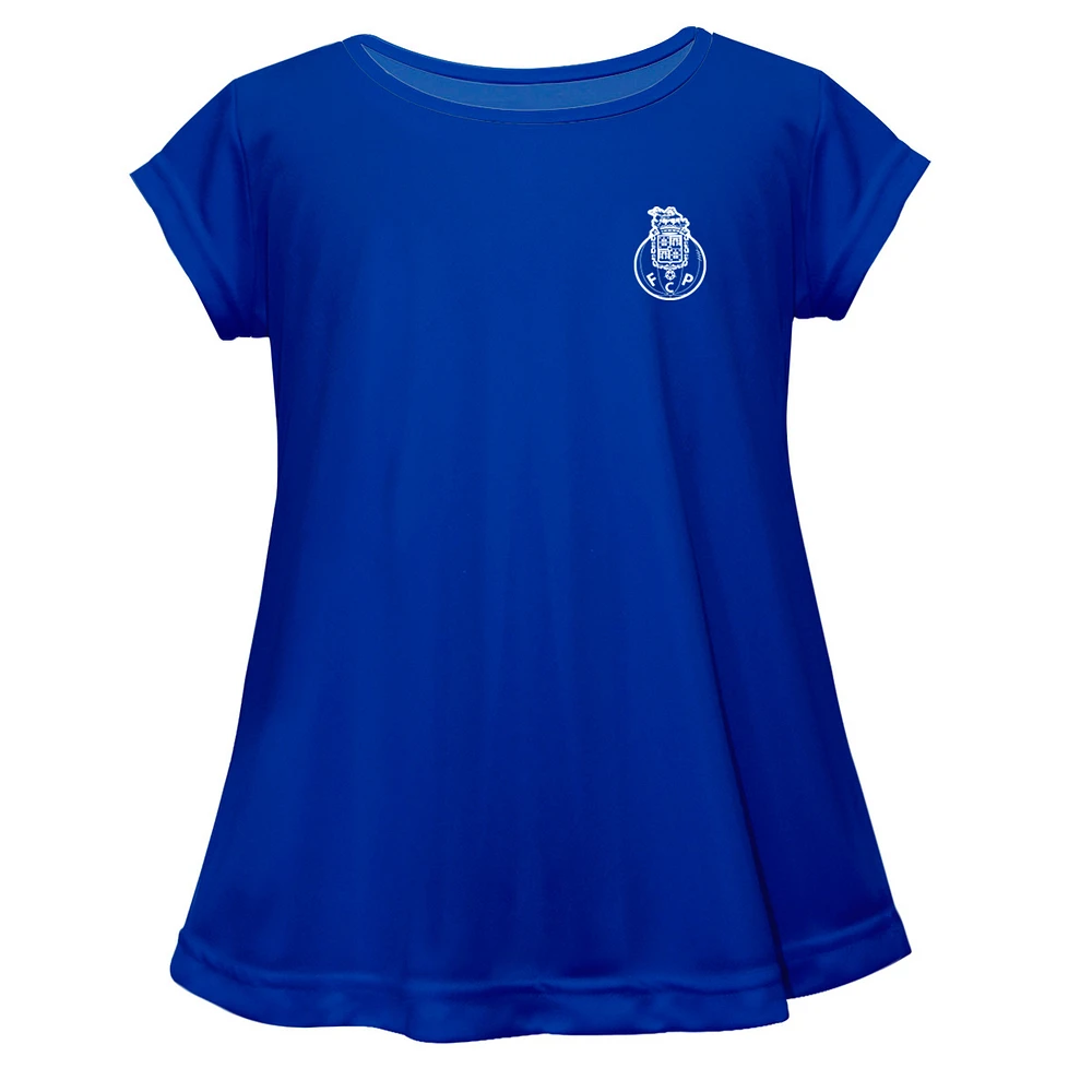 Girls Youth Vive La Fete Blue FC Porto Color Badge A-Line Top
