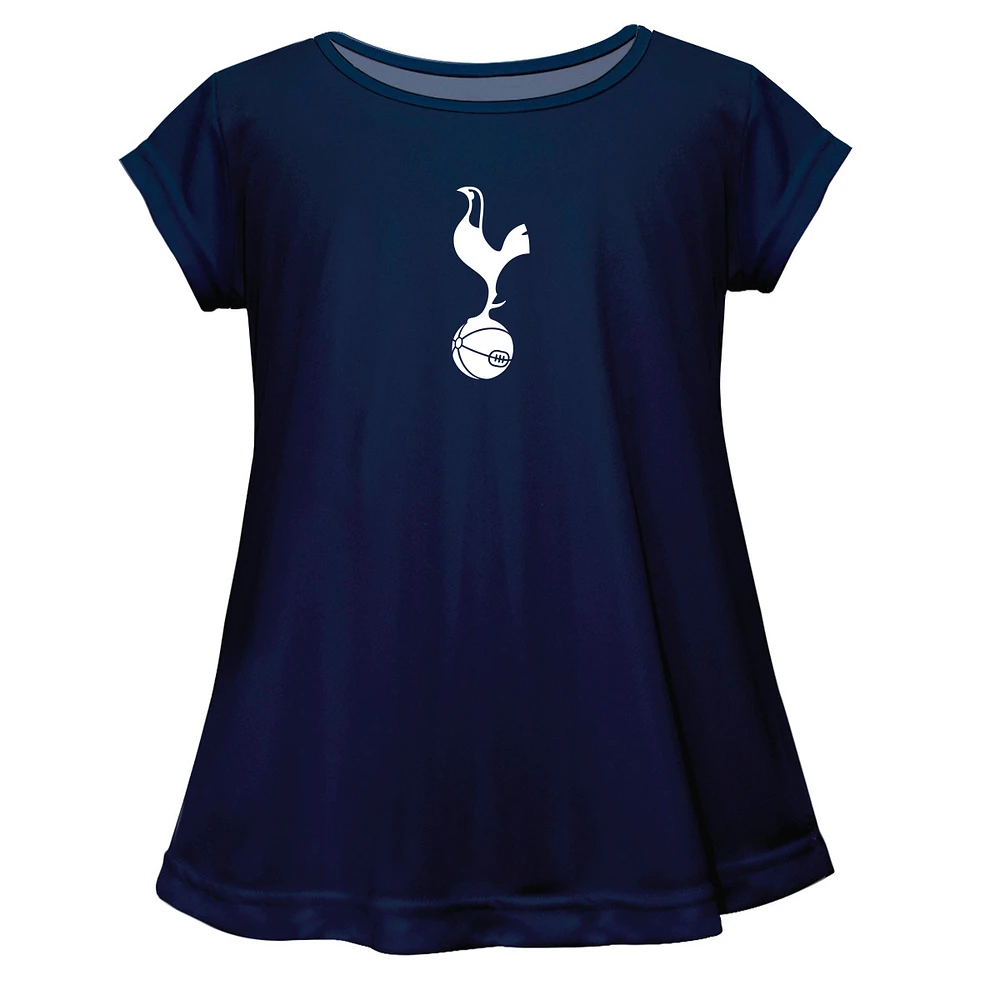 Girls Youth Vive La Fete Navy Tottenham Hotspur Color Badge A-Line Top