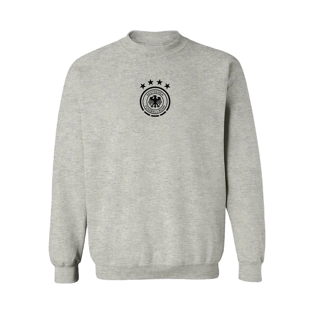 Women's Vive La Fete Heather Gray Germany National Team Color Badge Pullover Sweatshirt