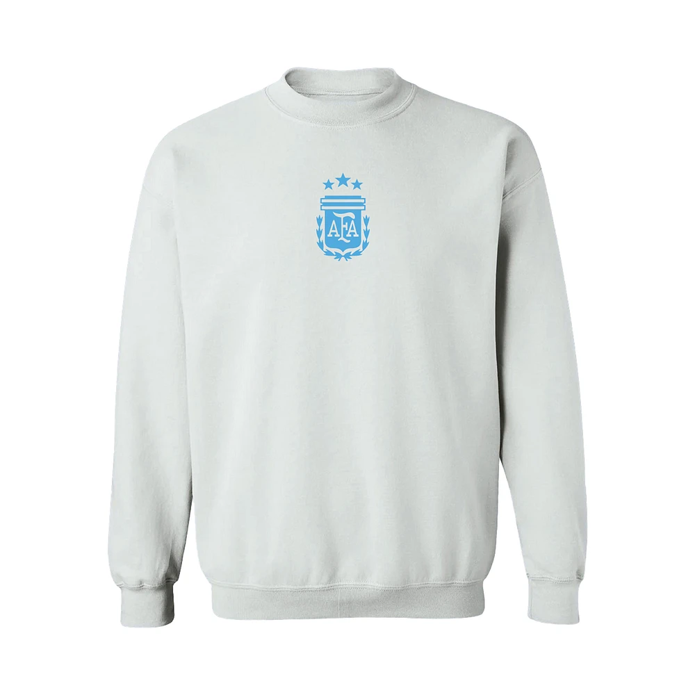Women's Vive La Fete White Argentina National Team Color Badge Pullover Sweatshirt