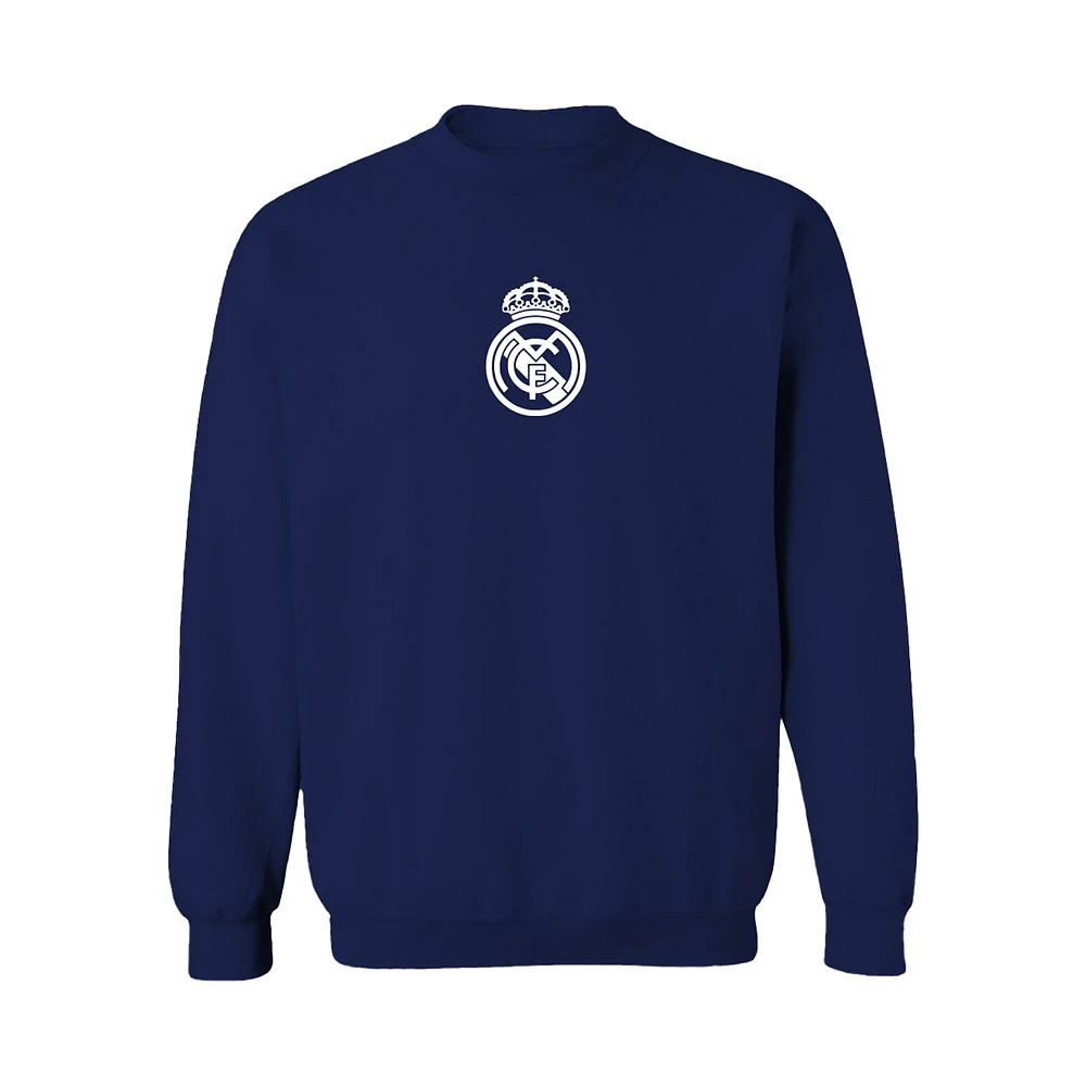 Women's Vive La Fete Navy Real Madrid Color Badge Pullover Sweatshirt