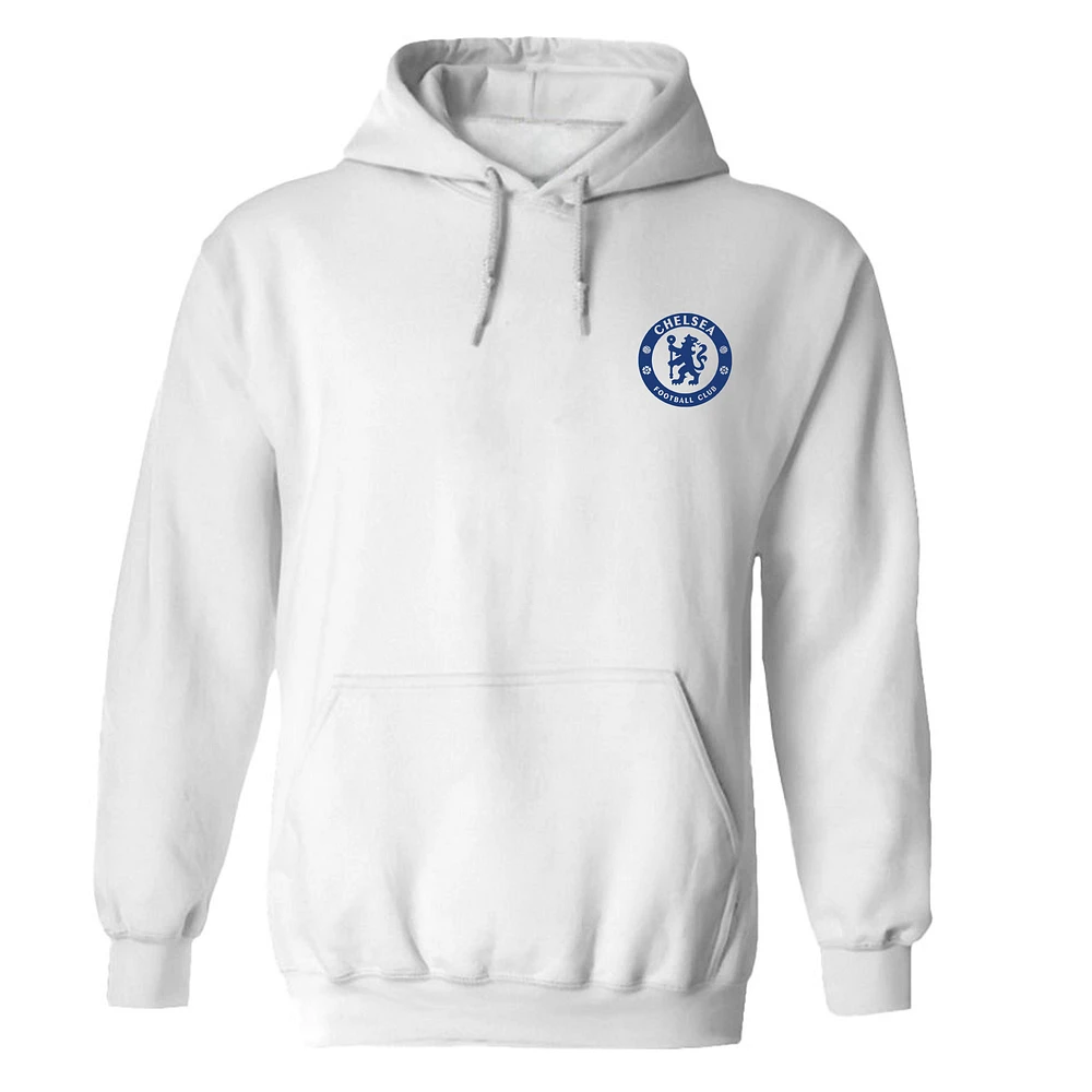 Women's Vive La Fete White Chelsea Color Badge Pullover Hoodie